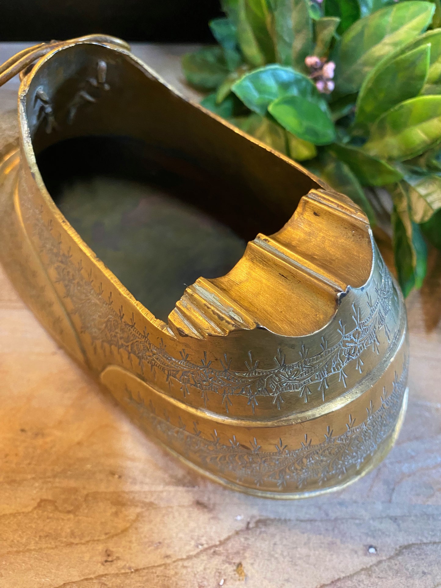 Brass Shoe Ashtray