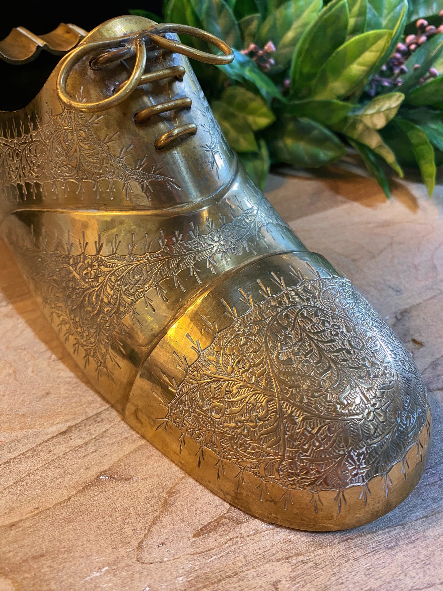 Brass Shoe Ashtray