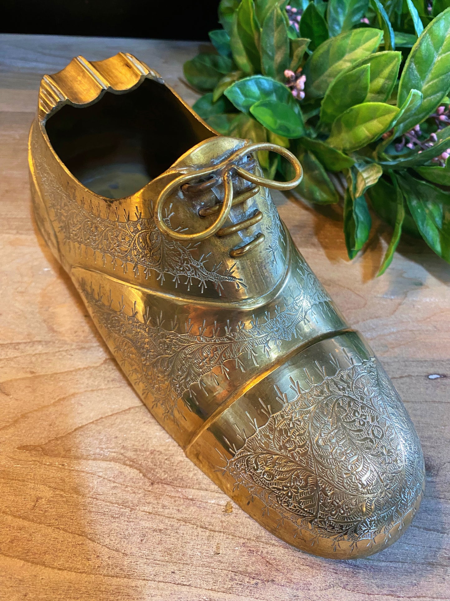 Brass Shoe Ashtray